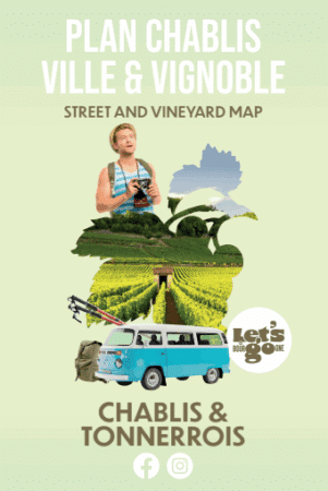 Le plan de Chablis et de son vignoble