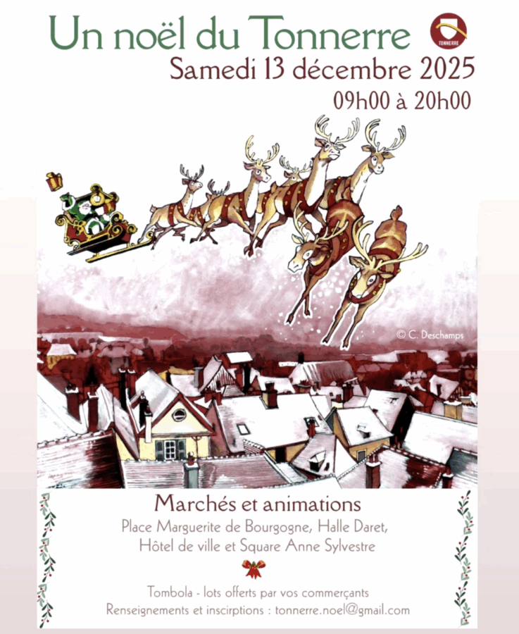 Marché de Noël Tonnerre 13 décembre